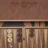 Customizable Name and Date Leather-Covered Walnut Backgammon Set