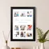 Customized Gift Frame with 9 Photo Prints