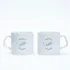 Customized Name Printed Minimal Design 2 Piece Mug for Couples
