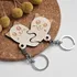 Cute Wooden Cat Couple Keychains for Partners