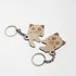 Cute Wooden Cat Couple Keychains for Partners