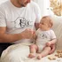 Dad and Baby Matching Brofist Shirt Set