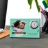 Dad Desk Photo Frame with Miniature Clock