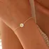 Daisy Pendant Gold Plated Bracelet
