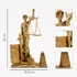 Desktop Card Holder Pen Holder Compartment Justice Scale Sculpture