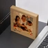 Desktop Wooden Block with Printed Photo and Message