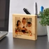 Desktop Wooden Block with Printed Photo and Message
