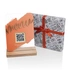 Digital Menu QR Code Design Idea Acrylic Plaque with Wooden Base