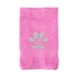 Embroidered Paw Design Personalized Pet Towel with Name