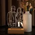 Family Silhouette LED Light with Personalized Names