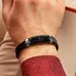 Father and Child Fist Bump Leather Bracelet