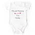 Personalised Baby Bodysuit with 'Me and Mummy Love You Daddy' Message