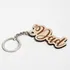 Father's Day Wooden Keychain Gift for Dad