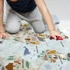 Personalised Animal Atlas Play Mat for First Birthday Gift
