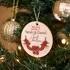 First Christmas Personalized Names Tree Ornament