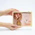 Flower Bouquet Silver Angel Necklace - Wooden Box with Name