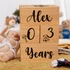 Personalised Wooden Baby Name and Milestone Blocks