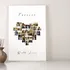 Personalised Heart Collage Canvas Print 16x24 Romantic Gift