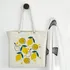 Fresh Lemon Pattern Canvas Tote Bag