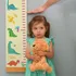 Fun Dinosaur Themed Height Measurement Chart for Kids Rooms