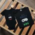 Gamer Dad and Baby Funny Matching Family T-Shirts Set