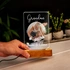 Gift for Grandma 3D LED Lamp with Photo and Name
