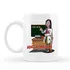 Personalised Teacher Appreciation Mug with Cartoon and Name