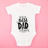 Best Dad in the World Baby Bodysuit for Father's Day