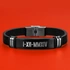 Gift Leather Bracelet with Roman Numeral Date Written