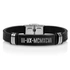 Gift Leather Bracelet with Roman Numeral Date Written