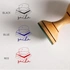 Gifts for Book Lovers Cat Design Wooden Book Stamp Set