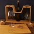 Gifts for Couples Personalized Wine Rack with Cheese Board and Candles Set