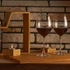 Gifts for Couples Personalized Wine Rack with Cheese Board and Candles Set