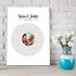 Personalised Song Lyric Canvas Art for Couples 12x16