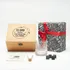 Gifts for Dad Wooden Box Glasgov Whiskey Glass and Cooling Stones Set