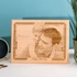 First Father's Day Gift Engraved Photo on Wood as Gift for Dad