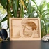 First Father's Day Gift Engraved Photo on Wood as Gift for Dad