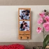 Gifts for Family 2 Photo Collage Wooden Key Holder