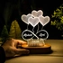 Personalised Infinity Heart LED Lamp for Romantic Gifts