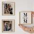 Gifts for Mom Design Family Name Matching 3 Piece Tableau Set