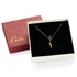 Elegant Tri-Stone Zirconia Gold Plated Necklace for Her