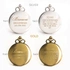 Groomsman Thank You Gifts Personalized Pocket Watch with Special Message