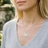 Handcrafted Sterling Silver Lotus Necklace with Your Name