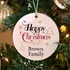 Happy Christmas! Personalized Christmas Ornament