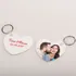 Heart Design Picture and Note Printed Keychain