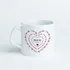 Heart Pattern Love You Coffee Mug
