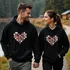 Heart Photo Collage Couple's Hooded Sweatshirt