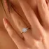 Heart Shaped Zircon Sterling Silver Ring for Her