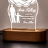 Hero Dad Father's Day Led Lamp with Picture