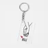 Personalised Couples Keyring with Holding Hands Design